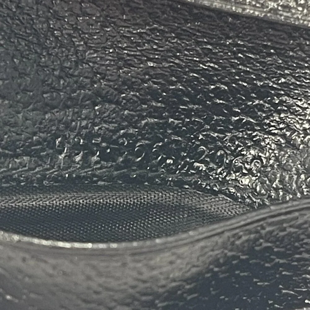 Gucci Black Leather Compact Wallet w/ Silver-tone Hardware - Preowned